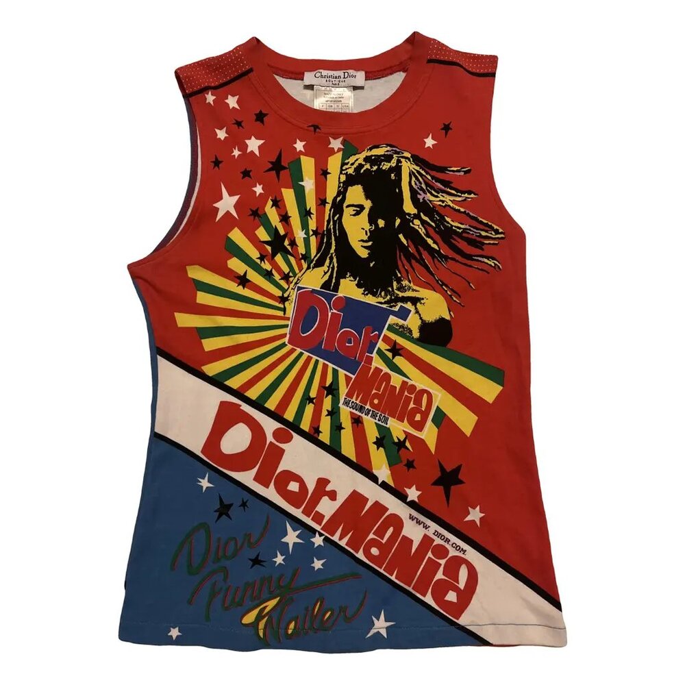 Christian Dior 2004 Dior Mania tank top. From John Galliano era.